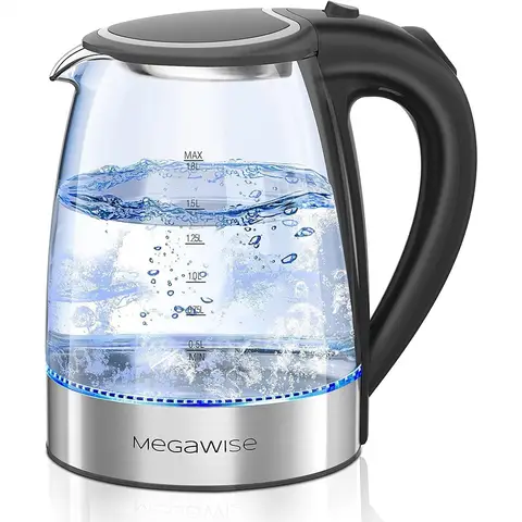 Electric Kettle 1.8L with Fast Boil, Auto Shut-Off, and Boil-Dry Protection for Safe and Convenient Use