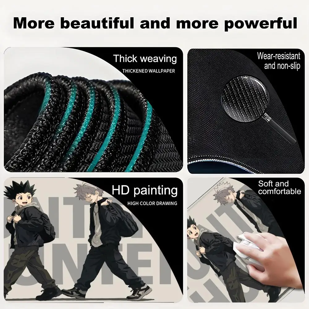Mouse Pad HD Print Japan Anime Keyboard Pad H-hunter x H-hunter Gon Desk Mouse Mat Rubber Tapis Souris Gaming Notbook Mousepad - view 6