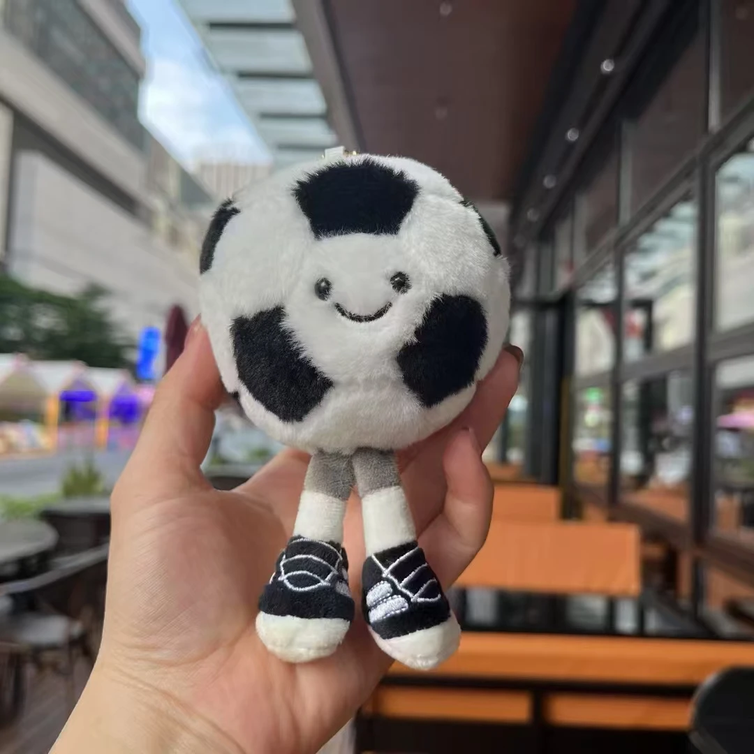 10cm Plush Sports Balls Funny Cute Stuffed Football Toy Simulation Ball Accompany Kids Soft Gifts for Girls Boys Room Decor