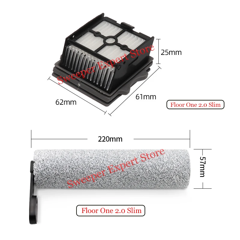 Roller Borstel Filter Voor Tineco IFLOOR3/Vloer Een S3/Vloer Een S5/2.0/Lcd/Led/Vloer Een 2.0 Slanke Hand Stofzuiger