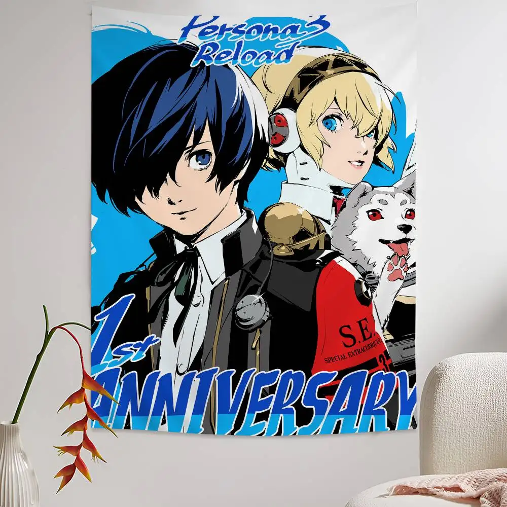 Ame Persona 3 Reload P3RE Cartoon Tapestry Wall Hanging Decoration Household Home Decor