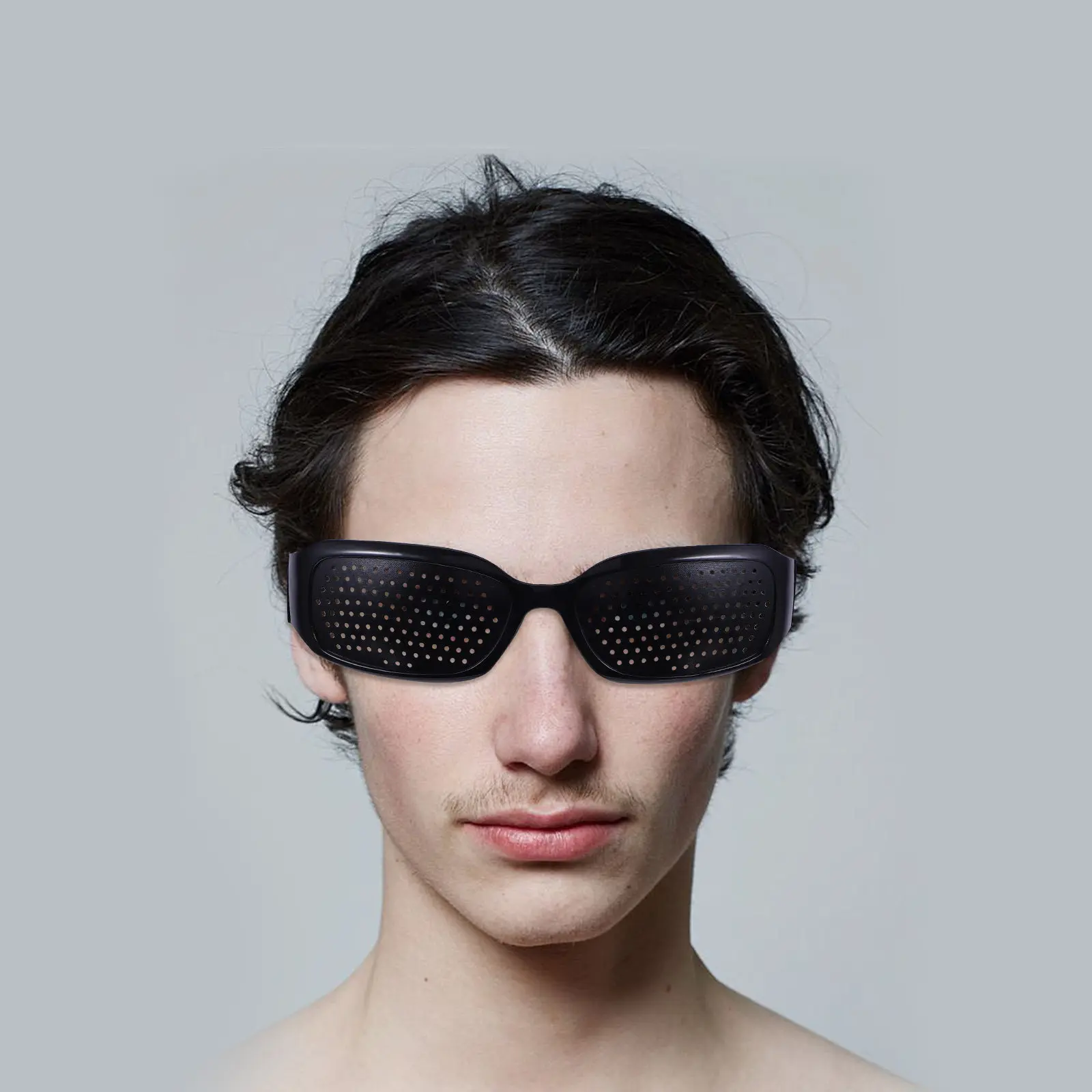 4PCS Fitness Gym Eye Care Glasses for Halloween Christmas – Black Sunglasses & Corrective Eyeglasses