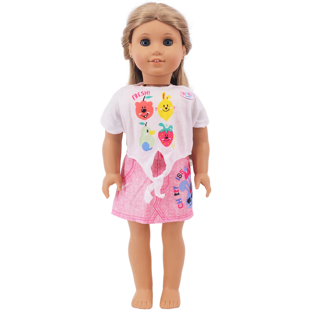 Doll Clothes&Dress&Bodysuit Fit 43Cm Reborn Baby&18Inch American Doll,Girl Toys Gift,Generation Baby Clothes Accessories