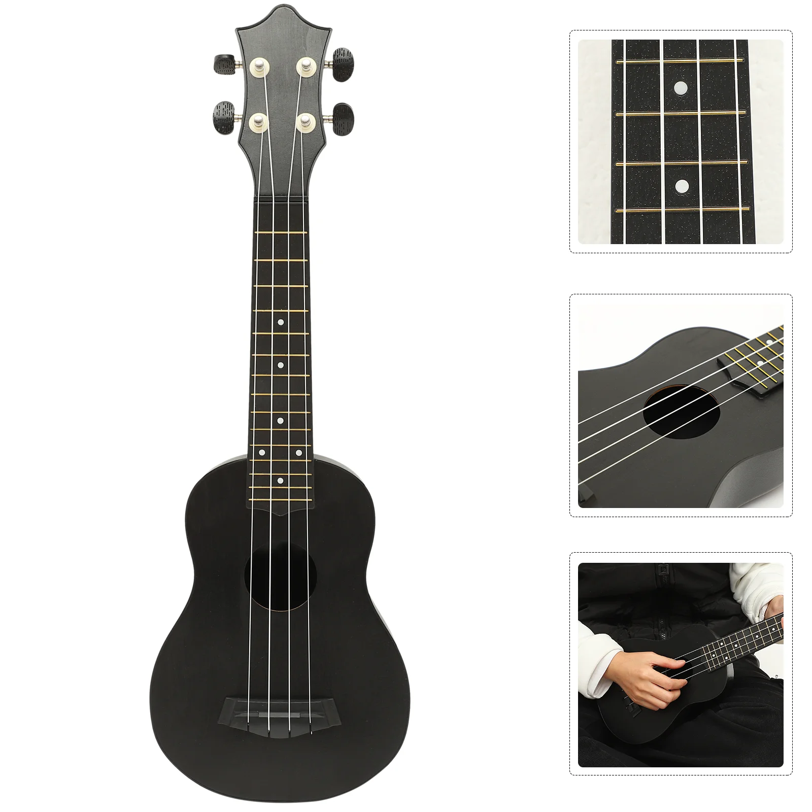 Aldult Ukulele Four String Child Guitars Playing for Kids Wood Carbon Fiber Beginner Concert