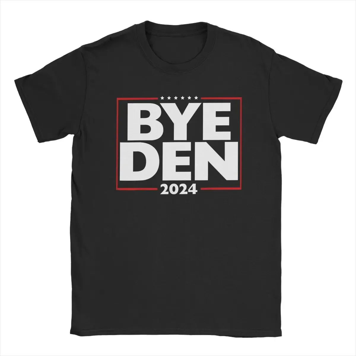 Bye Joe Biden 2024 T Shirts Men's Cotton Funny T-Shirt Crew Neck Tees Short Sleeve Clothes Birthday Present