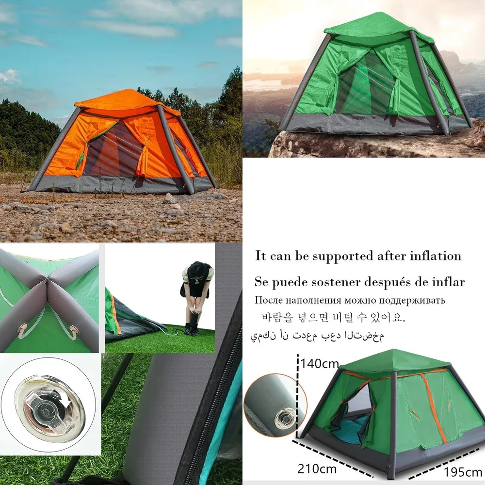 

GazebosAutomatic Inflatable Camping Tent Waterproof Air Folding Portable Shelter for Outdoor Fishing and Adventure