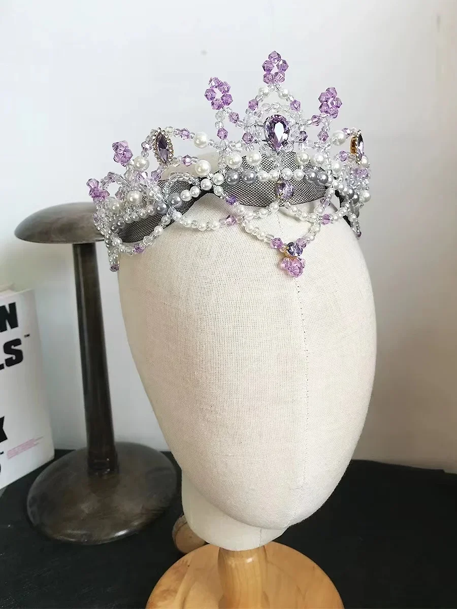 Ballet professional competition to perform roles such as headgear, lilacs, etc. Crown children's hair ornaments, adult ballet