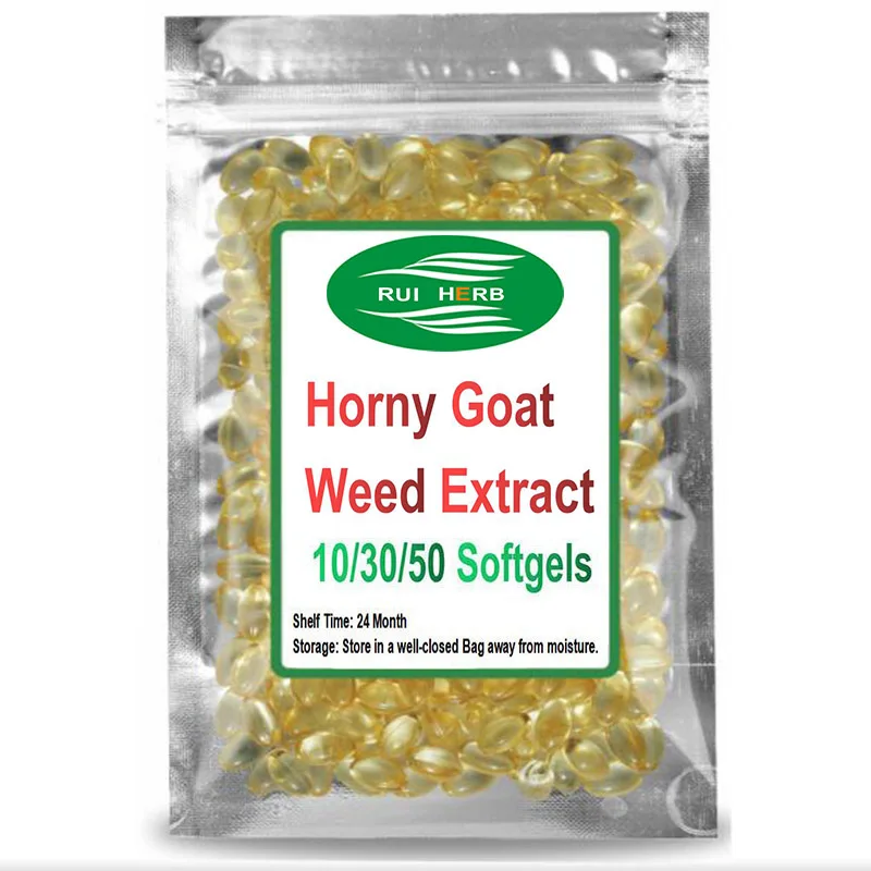 

300pcs, Horny Goat Weed Extract Softgel Enlargement Pills for Men Increase Size