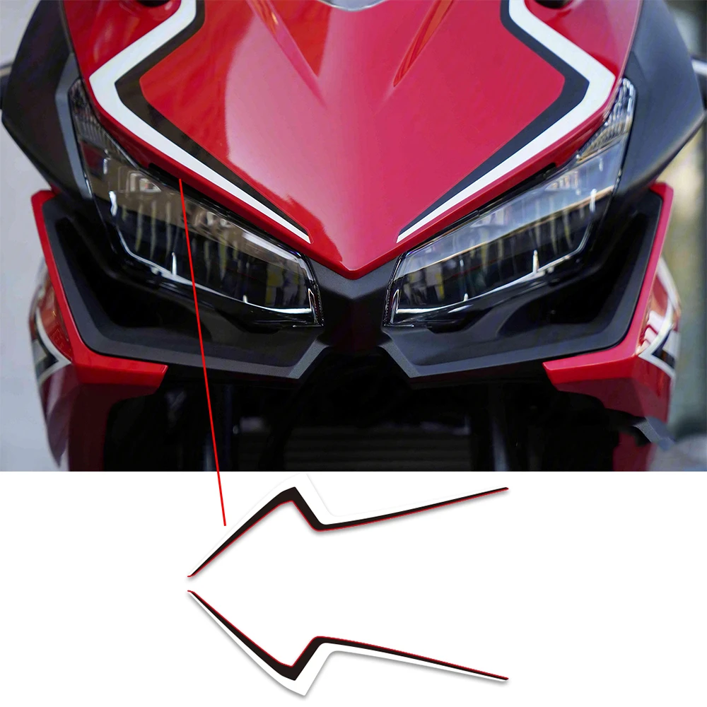 Motocicleta pára-brisa adesivo, carenagem decalques de decoração, acessórios para Honda CBR500R, CBR 500R, 2019-2022
