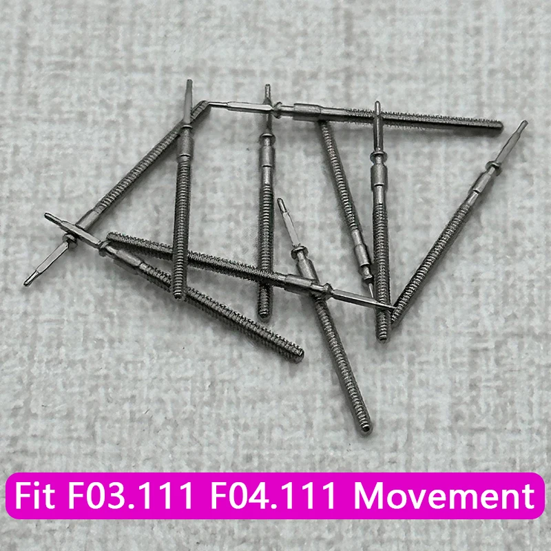 F03.111 Watch Crown Stem Spare Parts Crown Watch Steel Stem Kit Fits F03.111 F04.111 Automatic Mechanical Movement Stem Part