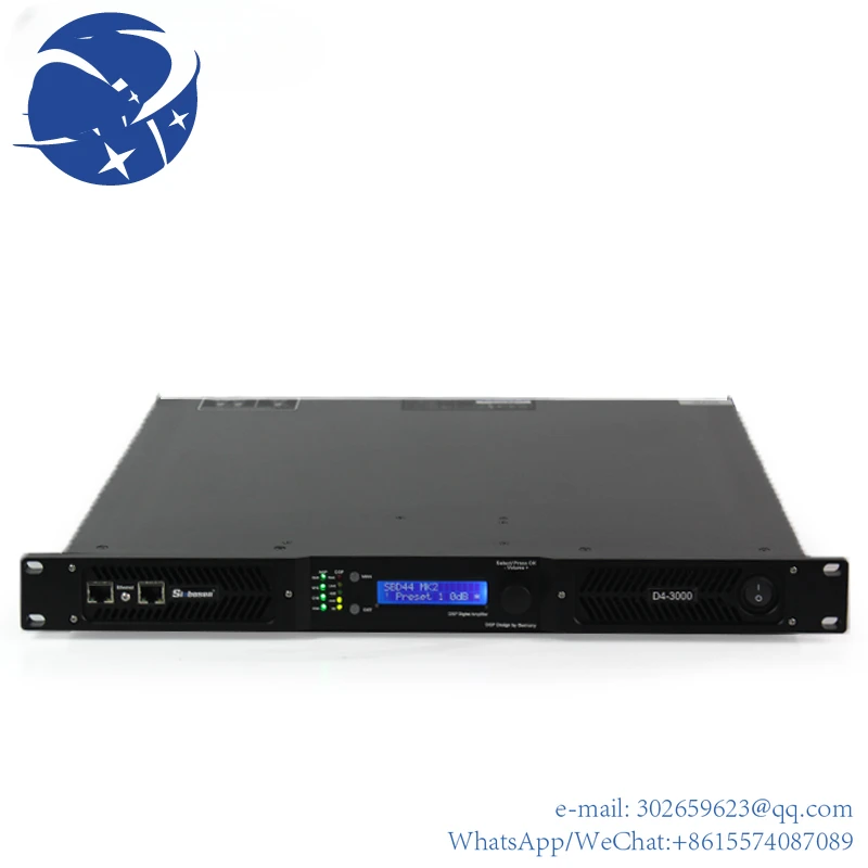 yyhc D4-3000 2 ohms dsp digital power amplifier 4 channel 3000 watts professional audio