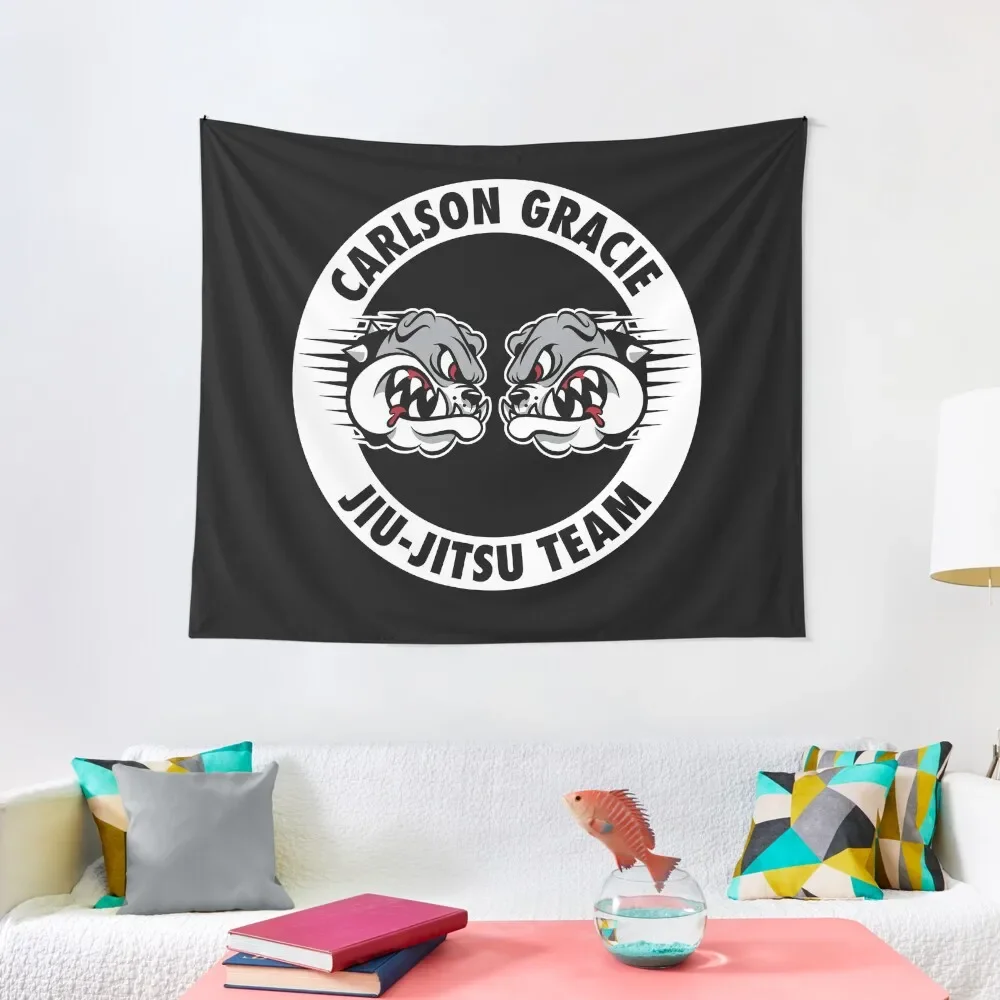 Carlson Gracie Jiu-Jitsu Team Tapestry Room Decor Korean Style Living Room Decoration Decorative Wall Tapestry