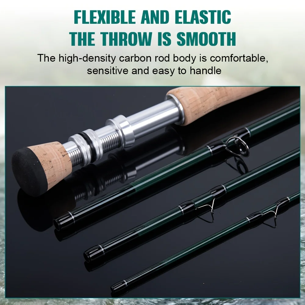 Goture Carbon Fiber Fly Rod 2.7M 6# 8# Portable Lightweight 4-Section Cork Handle Fishing Rods For Trout and Bass Fishing view 4
