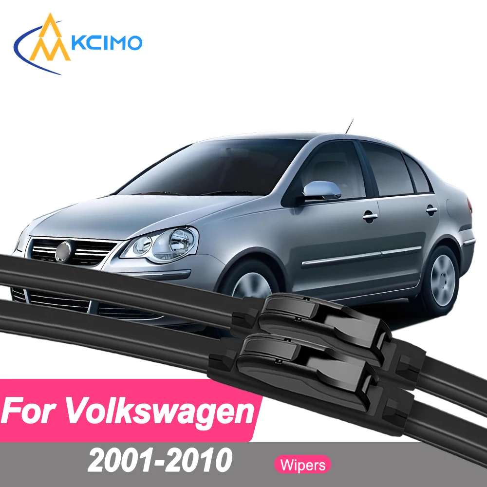 

Premium Rubber Durable Silent Windshield Wiper Blades 2pcs for Volkswagen Polo Mk4 2001-2010 Polo Vivo Front Wiper Blades Set