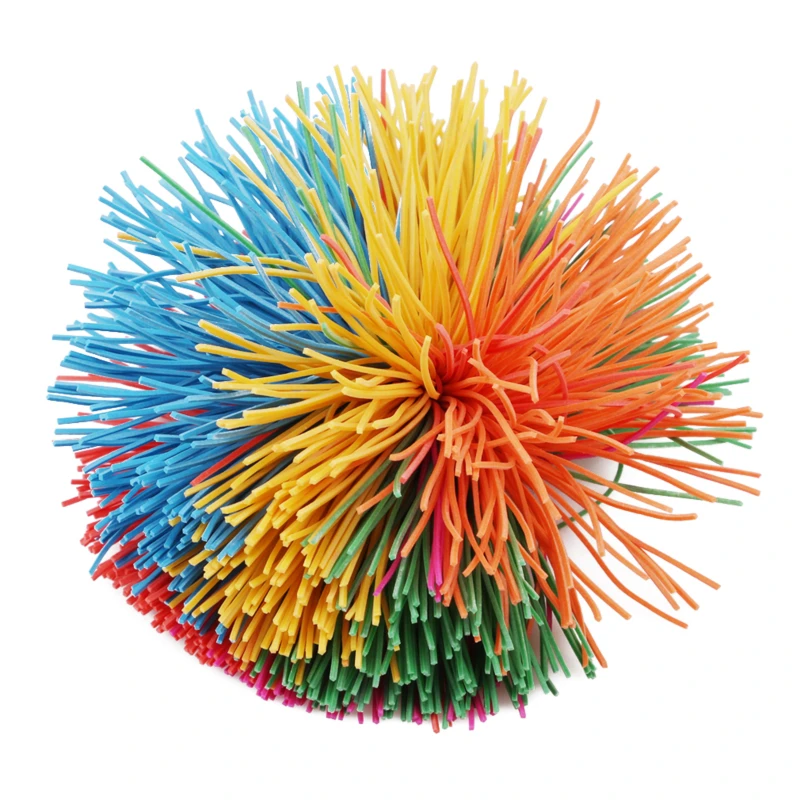 Anti-Stress 6cm/9cm Rainbow Fidget Sensory Koosh Ball Baby Funny Stretchy Ball Stress Relief Kids Autism Special Needs