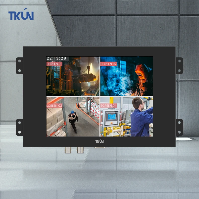 JT064-HD 6.4-inch Industrial Embedded Monitor HD DVI VGA BNC Interface Industrial LCD Monitors