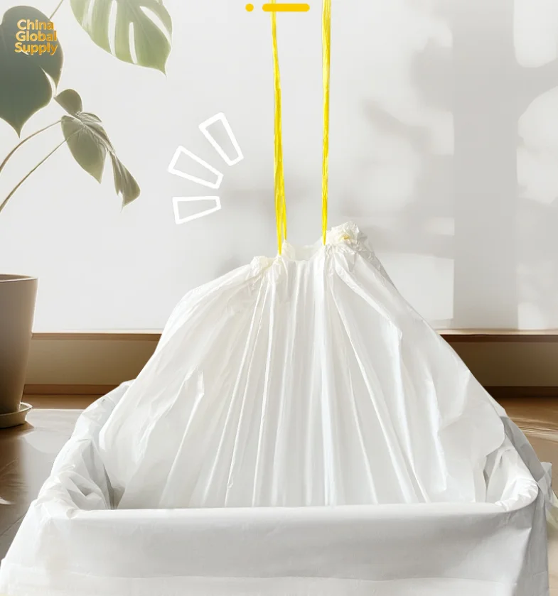 2pcs Pet super thick cat sandbag, cat toilet specific cleaning shovel, garbage bag, drawstring closure, thickened toilet bag