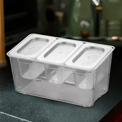 Chilled Condiment Caddy Removable Containers Seasoning Containers Commercial Jams Box for Hotel Taco Bars Camping Bar Commercial