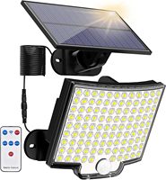 Solar Lights Outdoor 106 LED 3000LM Solar Powered Motion Sensor Flood Lights with Remote Dusk to Dawn Led Solar Security Wall