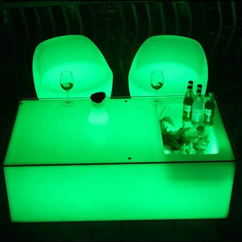 Coffee Table Led Tables and Chairs Bar Booth Table Chair Combination Creative Bar Counter