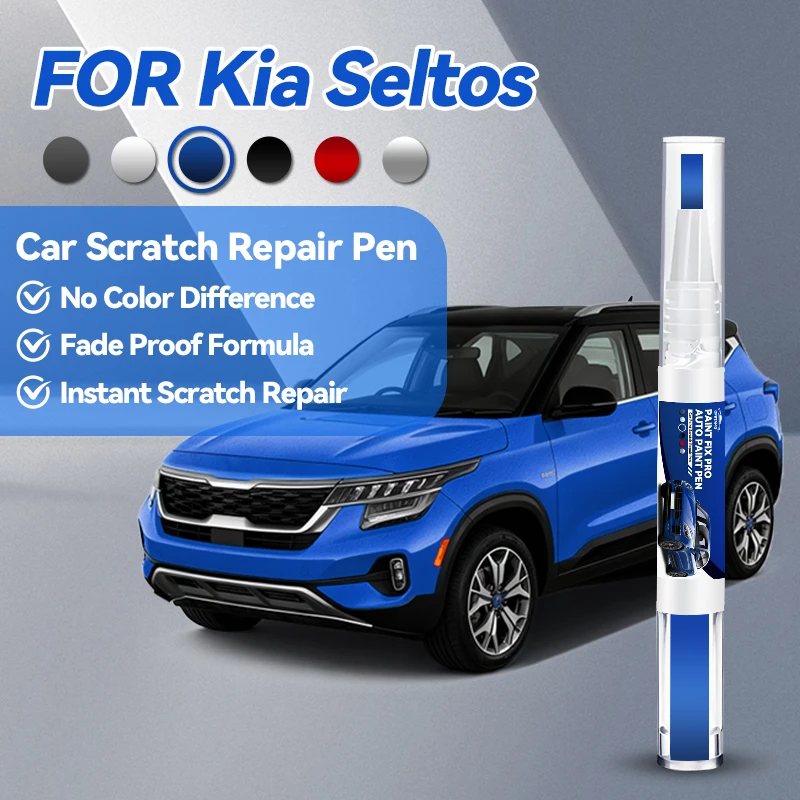 

Специализированные автомобильные аксессуары для Kia Seltos: Карандаш для ремонта краски, средство для удаления царапин, DIY, черный, белый, синий, оранжевый цвета