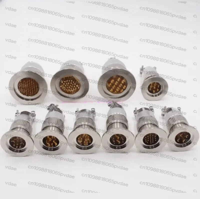 Airtight Aviation Plug, Vacuum Glass Sintered Connector, KF Flange Quick Installation Sealing Connector
