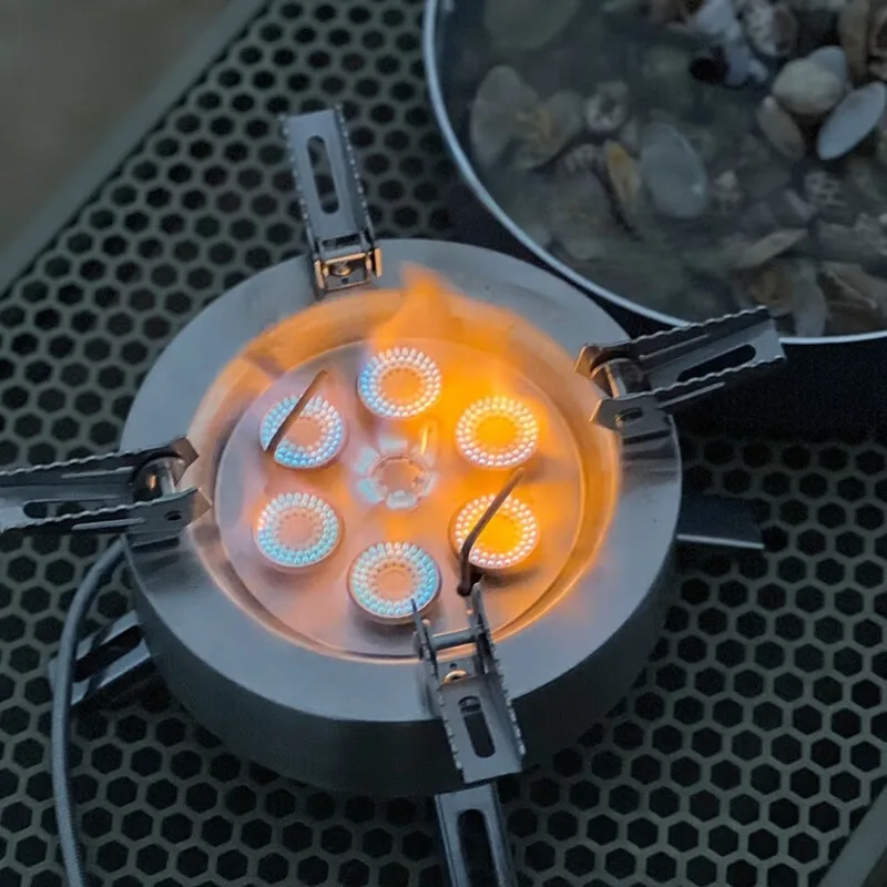 Split Gas Stove Outdoor Camping Stove Picnic High-power Hot Gas