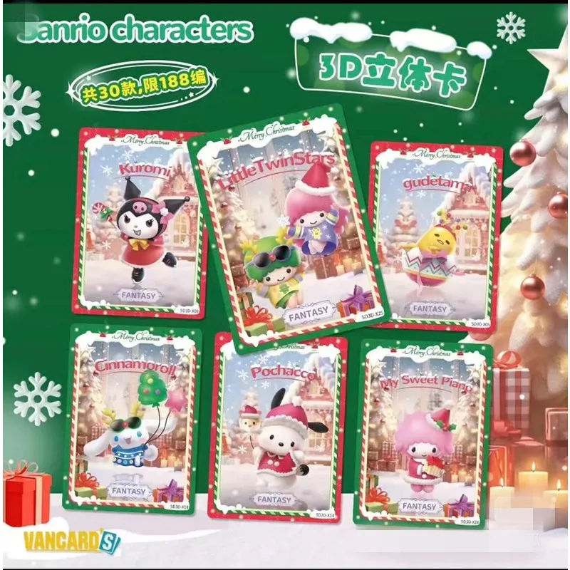 Anime Hello Kitty Sanrio Cards Kuromi Trading Card Game My Melody Booster Box Cartoon Cute Collection Card Toy For Girl
