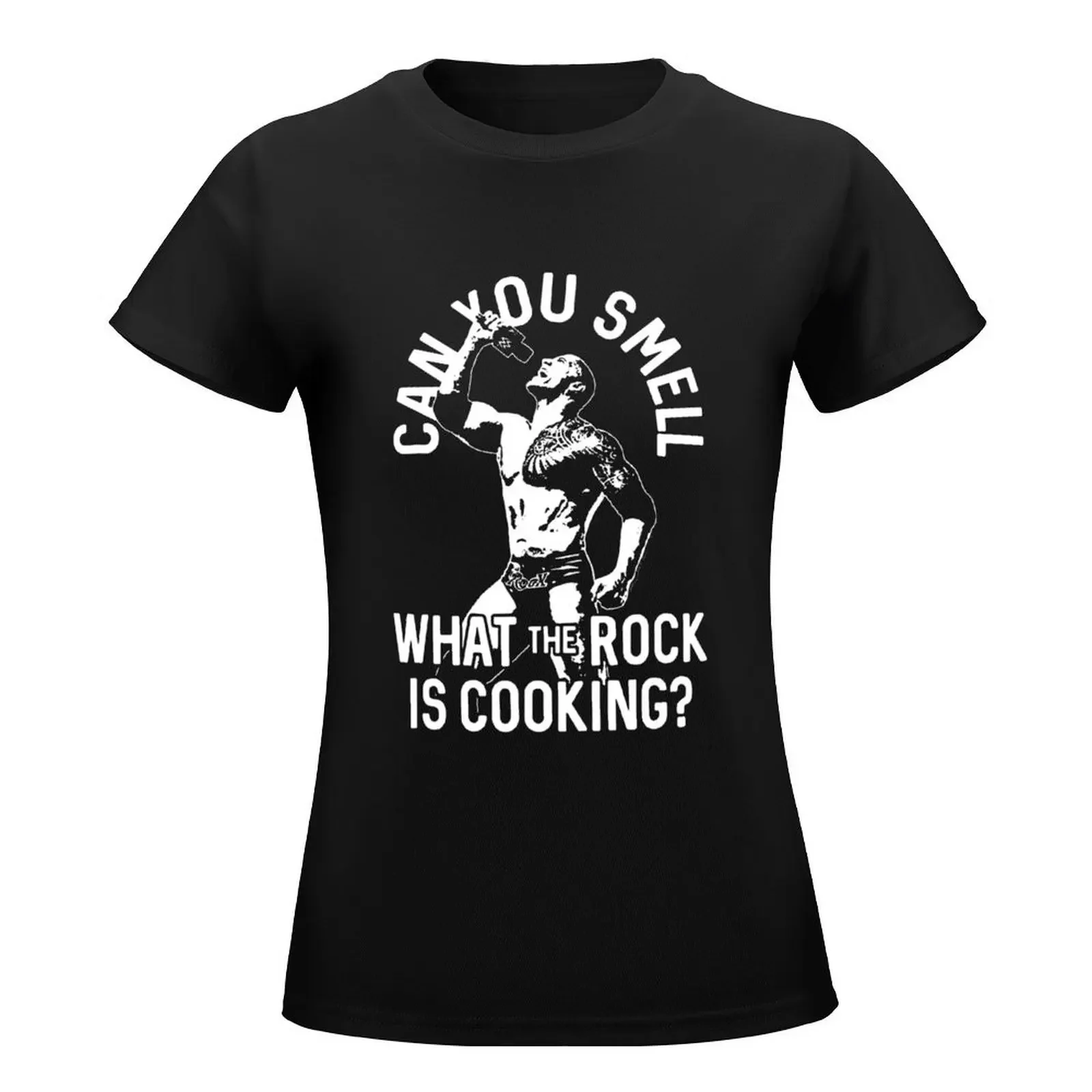 Can You Smell What The Rock Is Cooking T-Shirt cute tops tees lady clothes graphics Women tops