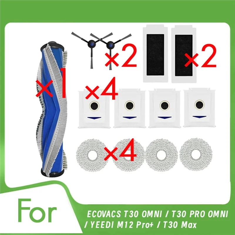 

AEE3-For ECOVACS T30 OMNI / T30 PRO OMNI / YEEDI M12 Pro+ / T30 Max Vacuum Cleaner Accessories Ultra Durable Accessories