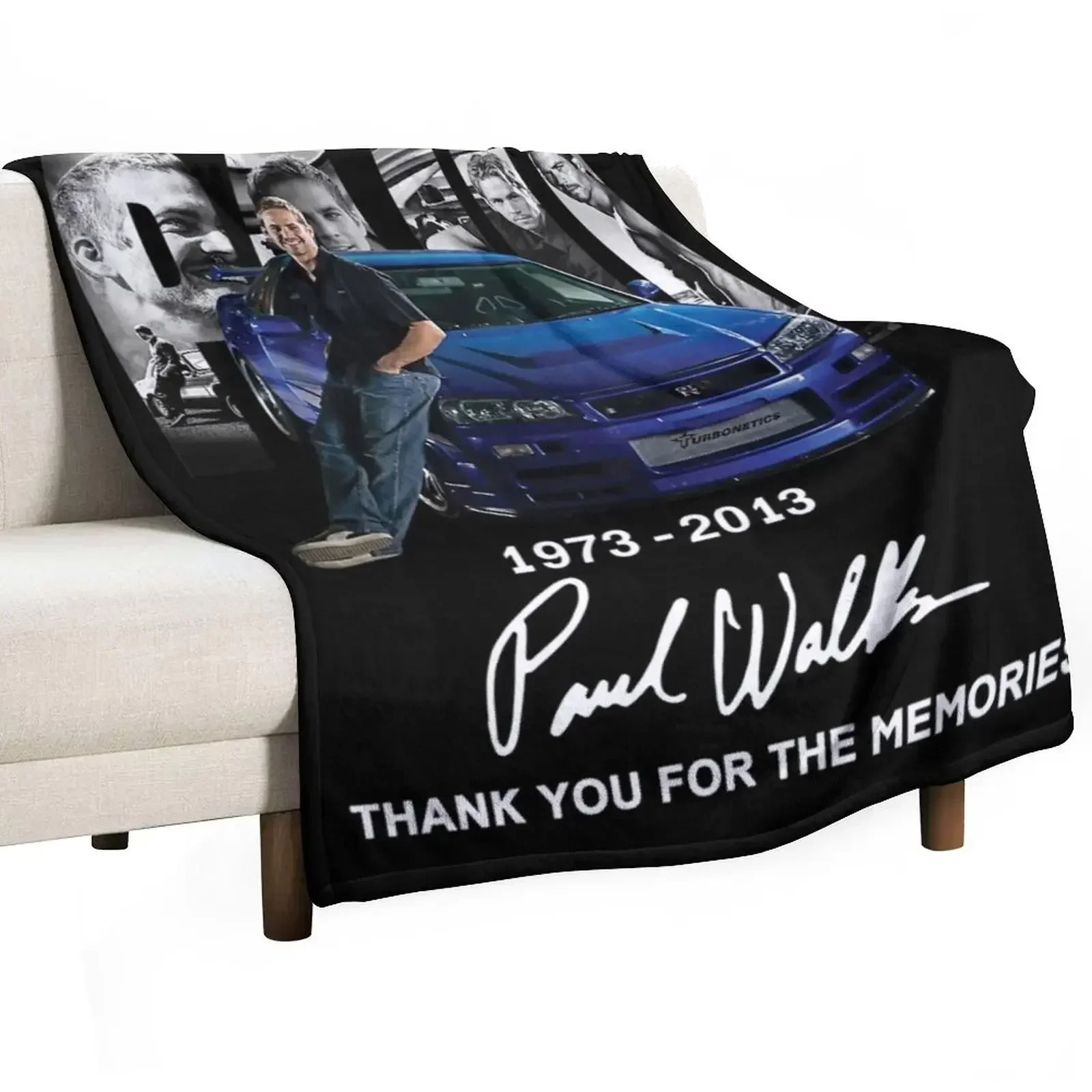 1973-2013: Remembering Páúl Wálkér and His Impact Throw Blanket Summer Warm blankets ands Blankets