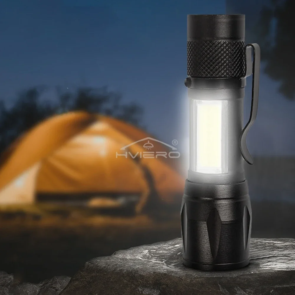 Flashlight Battery Charge Mini Led 5W Focus Adjustable Side Lamp Convenient Waterproof T6 Light Ultra Bright For Camping Hiking image 2