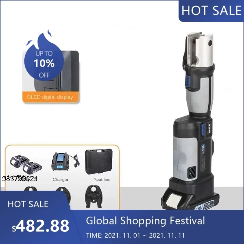 1217 Useful Ls-1525 Mini Battery Pipe Crimp Tool Piping System for Copper Fittings and Multilayer Pex Pipe Electr 96