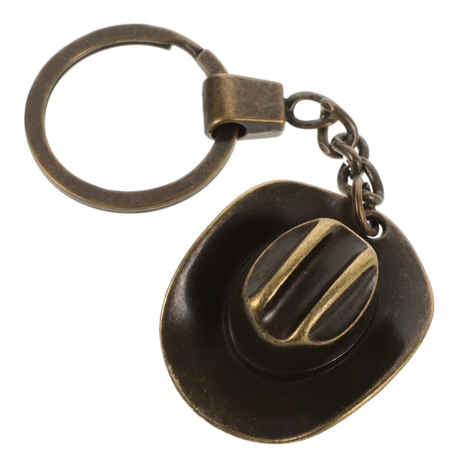 

Cowboy Hat Keychain Mini Decorative Zinc Alloy Pendant Ornament Western Theme Hats Ring Practical Gift Idea Bag Backpack