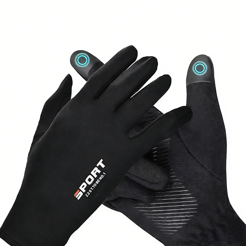 AliExpress Lotank Unisex Touchscreen Anti-Slip Gloves Outdoor Fishing UV Protection Gloves Summer Ice Silk Ultra-Thin Cycling Gloves