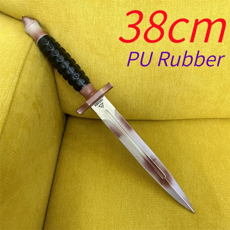 Game Delta Force‌ Knife Black Hawk Cosplay 1:1 Dagger Weapons Prop Halloween Role Play Gift Safety PU Rubber
