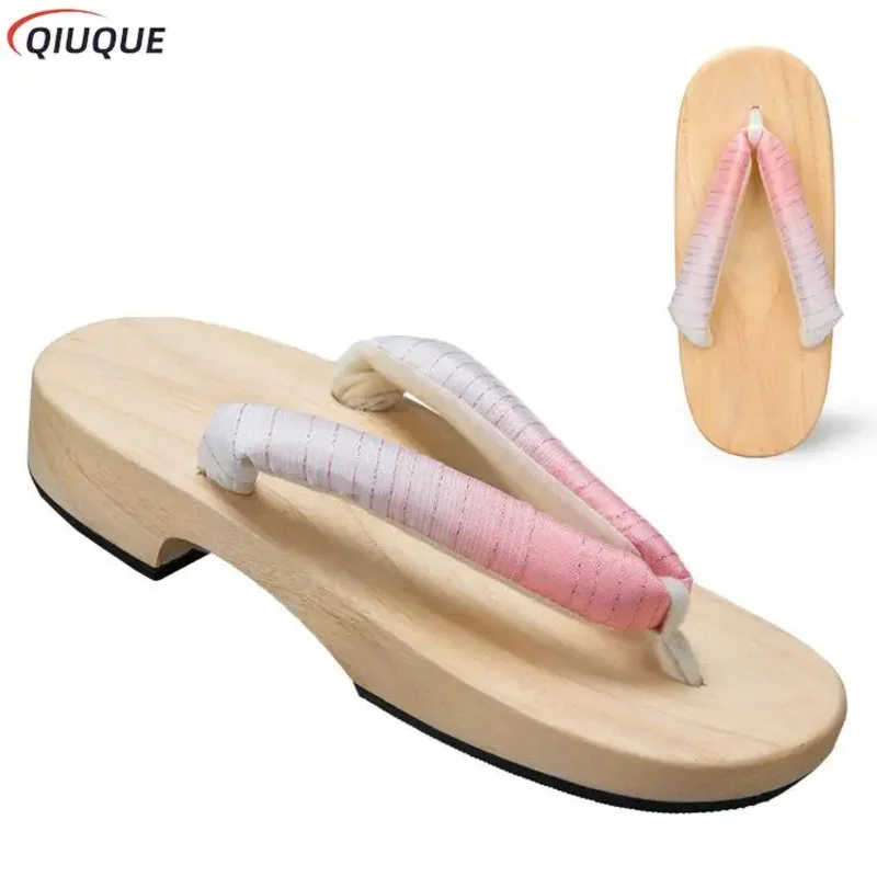 Anime Kamado Nezuko Cosplay Tanjirou Zapatos Kanawo Giyuu Shinobu Kyoujurou Geta Zuecos Sandalias Agatsuma Zenitsu Flip Flopsa; 6'x, 9;