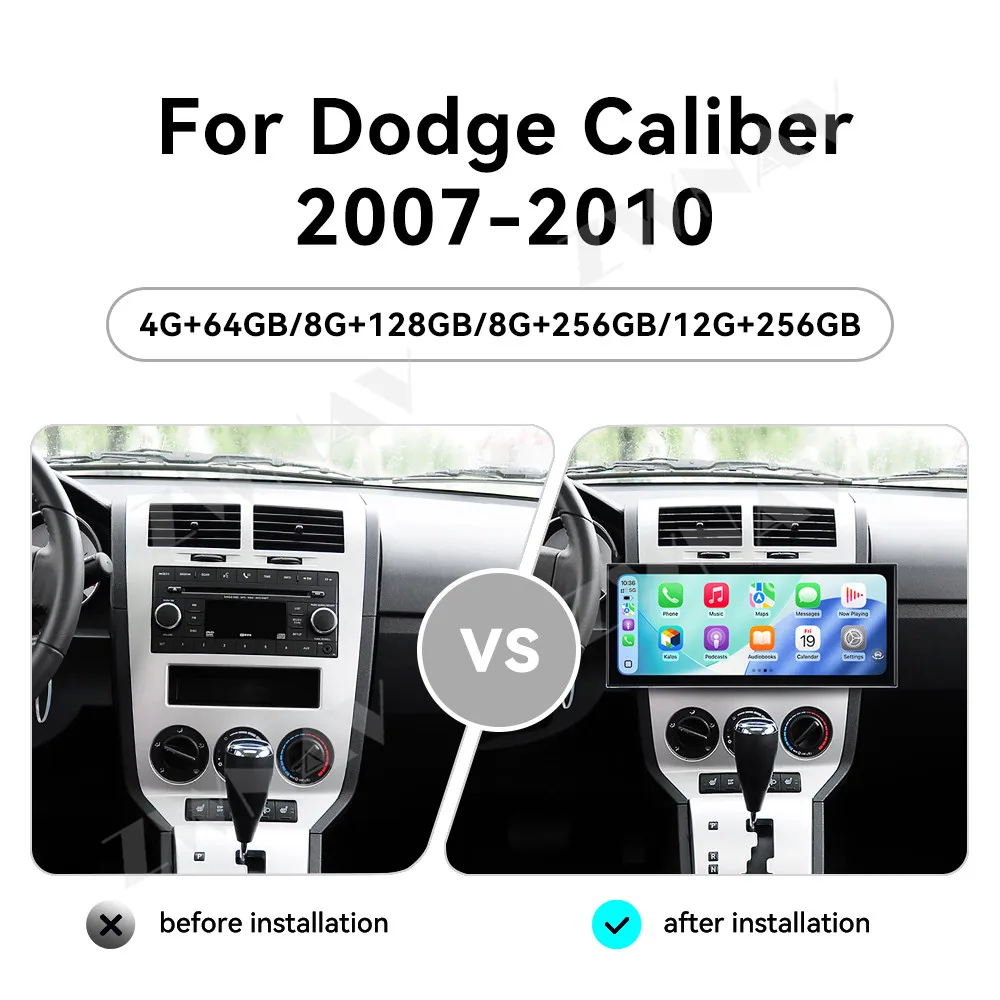 Car Interior Accessories Android 15 Carplay For Dodge Caliber 2007-2010 15.8