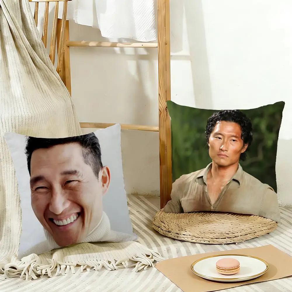 Charismatic Stylish Actor D-Daniel Dae Kim Cushion Cover Cozy Pillowcase Holiday House Interior Sofa Bedroom Accessories