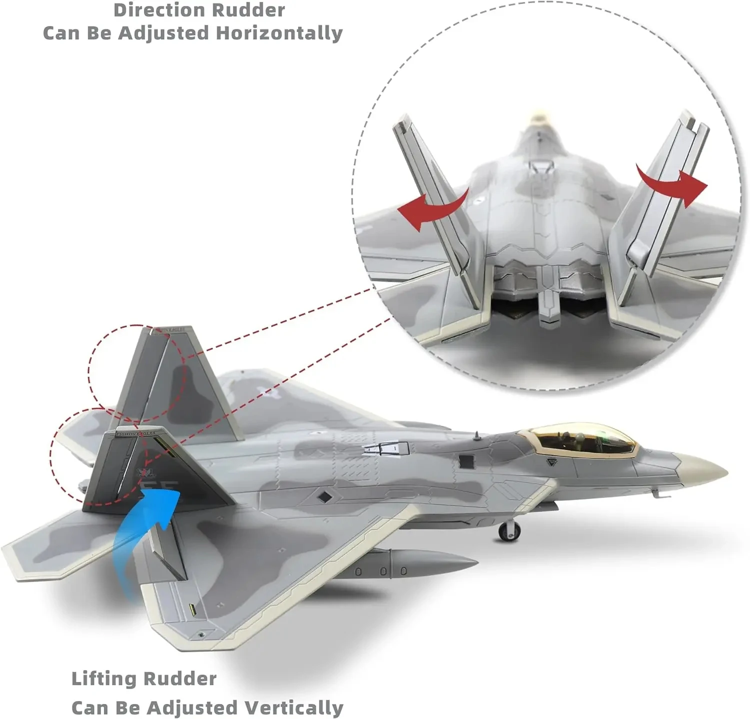 1/72 Scale Military Model Toys For US Army F-22 F22 Raptor Fighter USA Army Air Force Diecast Metal Plane Model Toy