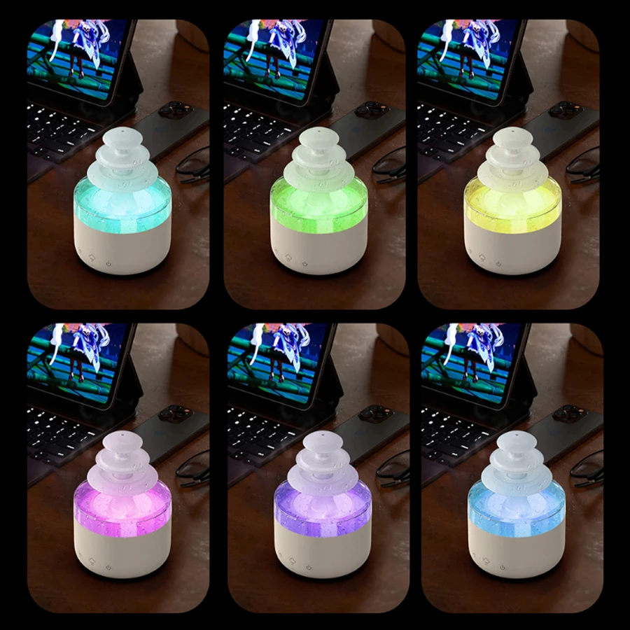 Rain Cloud Essential Oil Diffuser - 300ml Color-Changing Humidifier, Ultra-Quiet Operation with Auto Shut-Off for Bedroom/Office