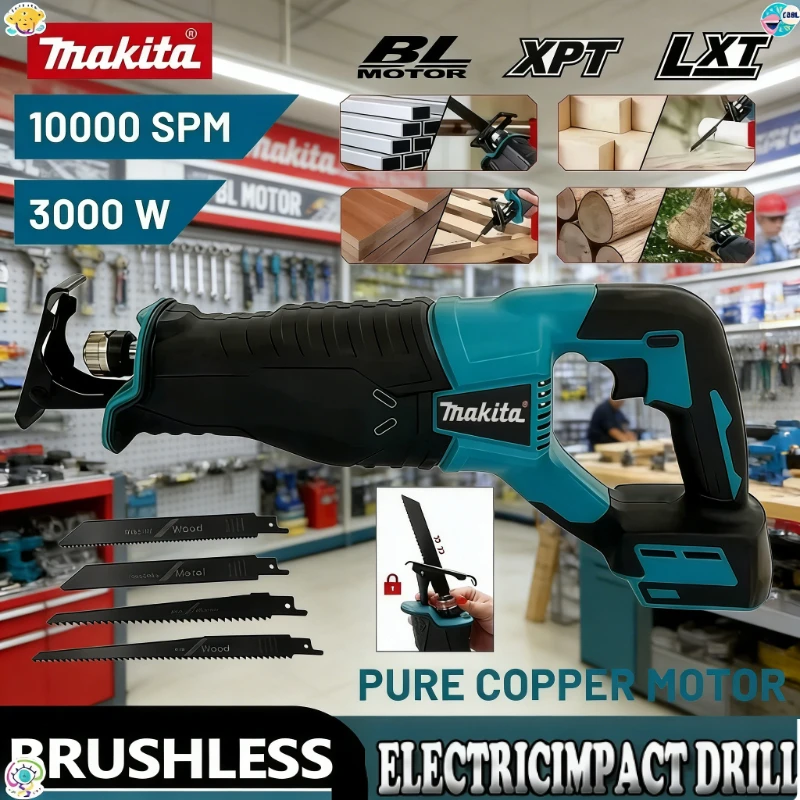 

Makita Cordless Reciprocating Saw Reciprocating Saw Portable Power Tools For Makita 18V Battery