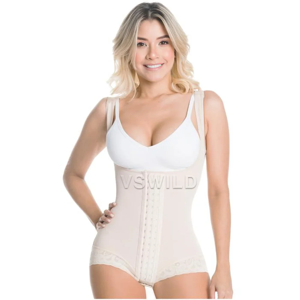 

Open Chest Sleeveless One-Siamers Body Shaping Clothes Postpartum Hip-lifting High Waist Abdomen-tucked Underwear