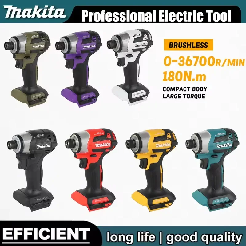 

Аккумуляторный бесщеточный ударный шуруповерт Makita DTD173 18V LXT, 180 Н·м, для дерева, с режимом T, электрическая дрель, перезаряжаемый электроинструмент