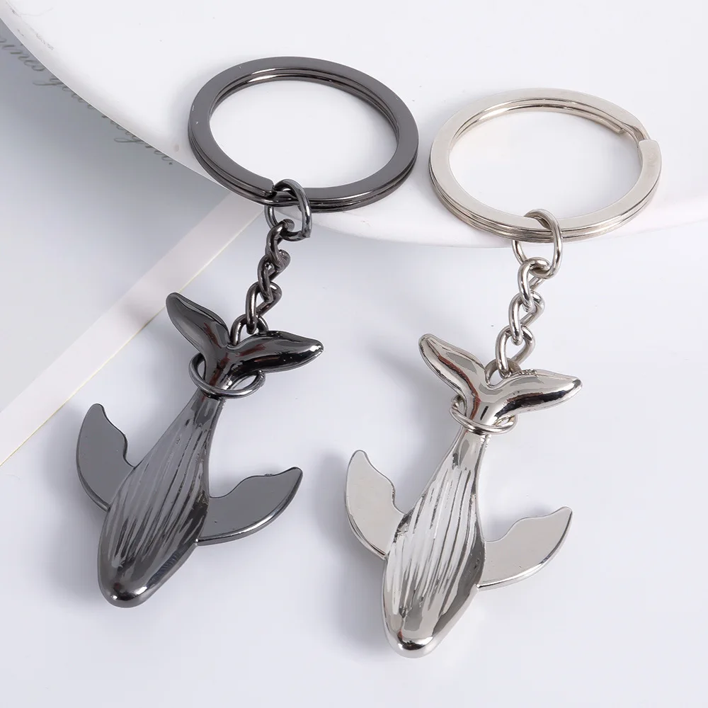 LLavero de ballena 3D para hombre, llavero de animal, llavero creativo, llavero, llavero, bolso para hombre
