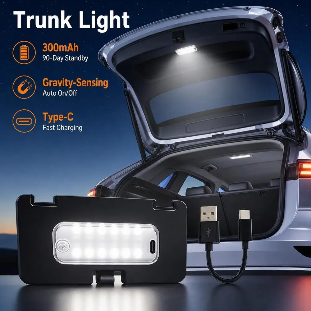 LED Rear Trunk Light For MG4 Urban EV 2026-2027 Tailgate Modification Interior Cargo Lamp Car Accessories