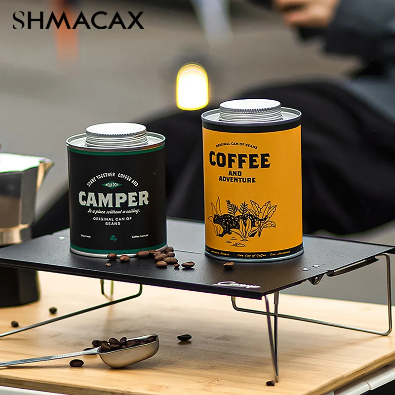 Coffee Bean Sealed Storage Can Outdoor Camping Tin Box 150g/200g Packaging Storage Jar Fresh Breathing Tin Can