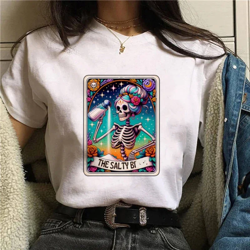 

Kawaii Graphic Rock Top Tees Female Simple Brush Drawing Cat T Shirt Harajuku Vintage T-shirt Fashion Queen Women's T shirt
