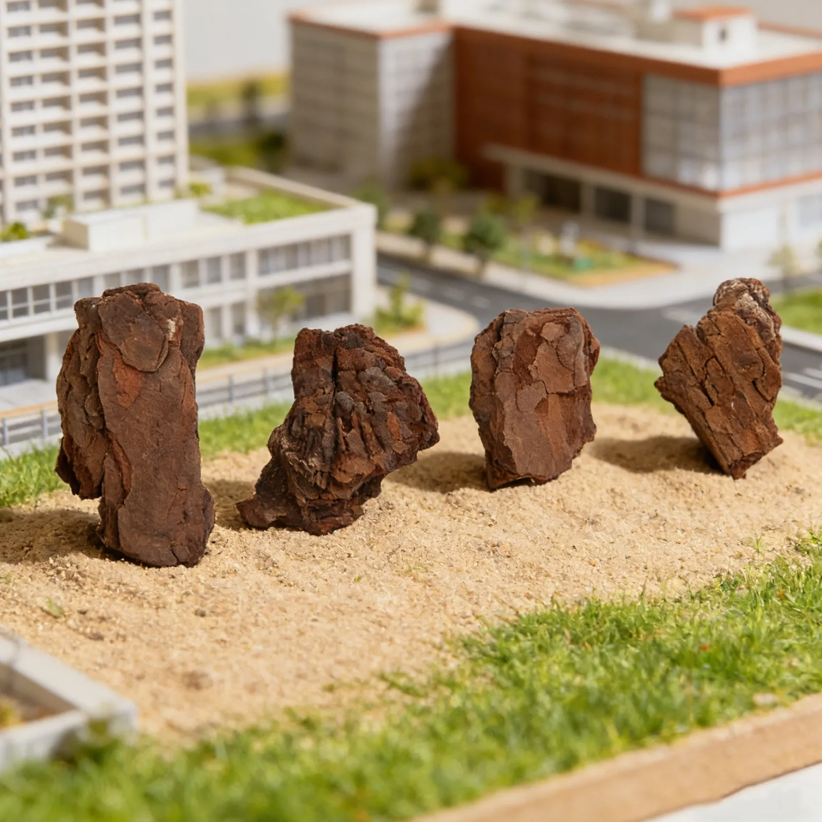 

100G Miniature Rock Artificial Stones Wooden Decorative Stones for Zen Garden Diorama Supplies Sand Table Mini Landscape Diorama