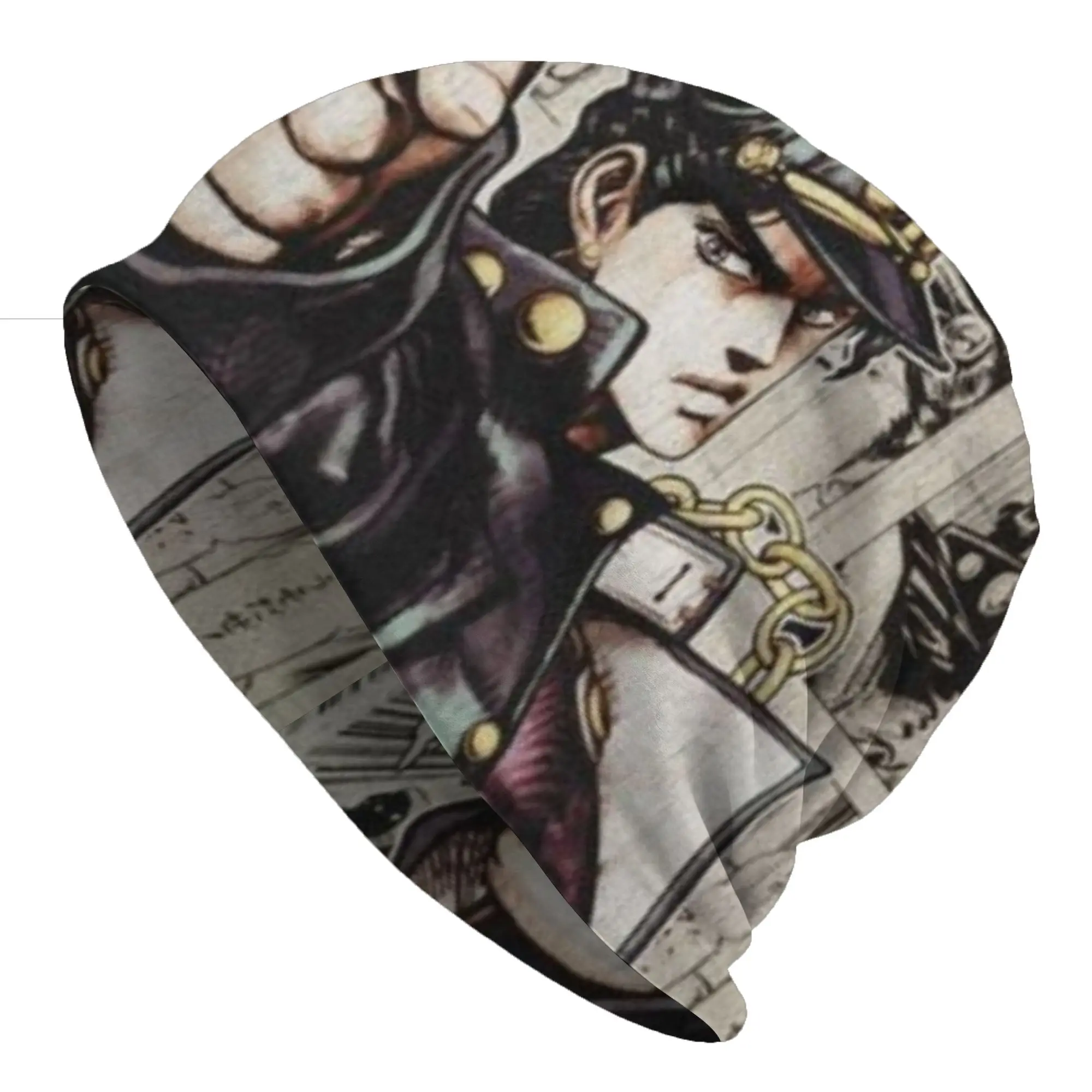 Jotaro Kujo (8) Thin Caps For Men Women JoJo's Bizarre Adventure Ski Caps Soft Bonnet Hats Skullies & Beanies Hat
